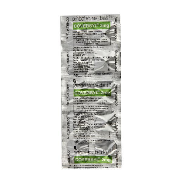 Coversyl 2mg Tablet 10'S