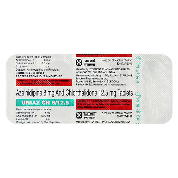 UNIAZ CH 8/12.5 Tablet 10's