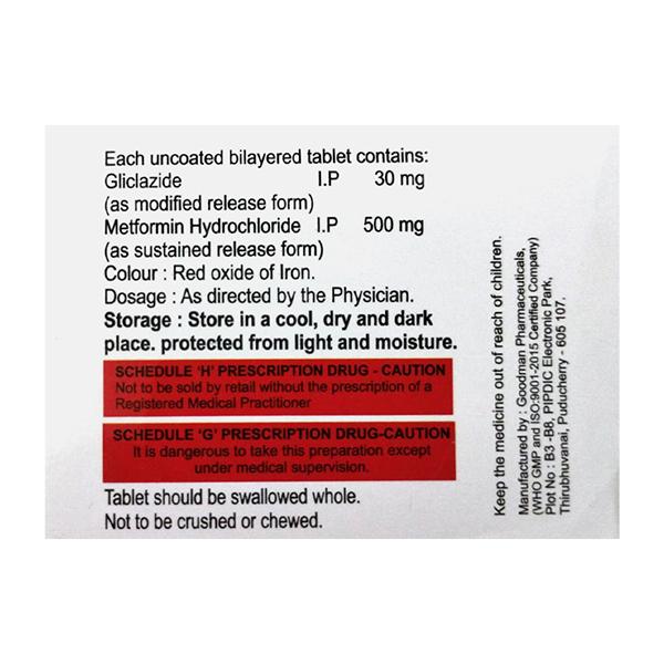 GLYCIVAS M30 OD Tablet 10's