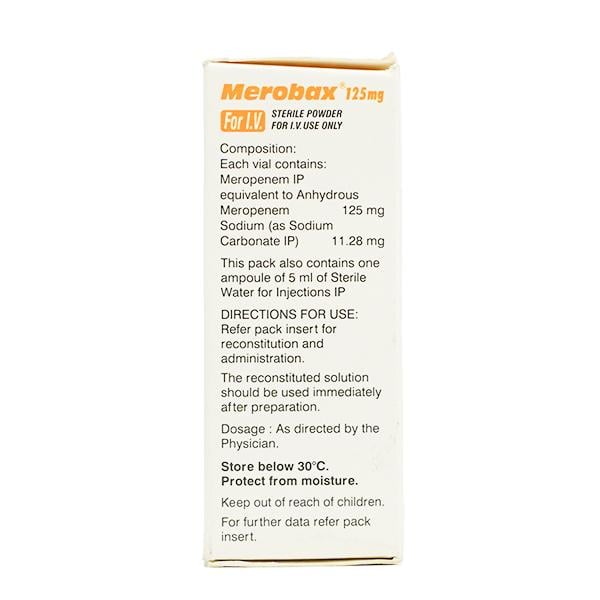 Merobax 125mg Injection 1'S