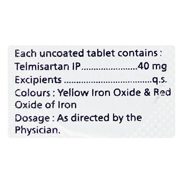 TELMIMAC 40mg Tablet 10's