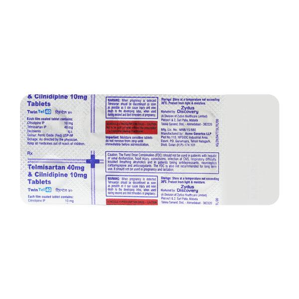 Twintel 40mg Tablet 10'S