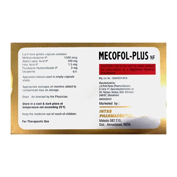 Mecofol Plus NF Capsule 10'S