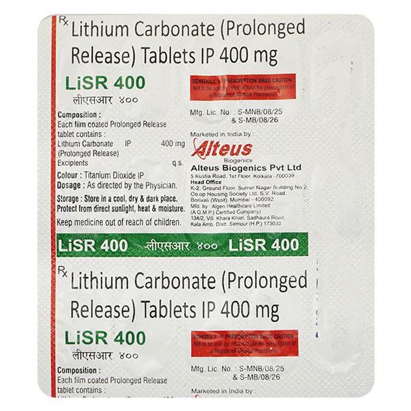 LISR 400mg Tablet 15's