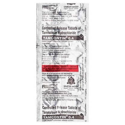 Tamcontin 0.4mg Tablet 10'S