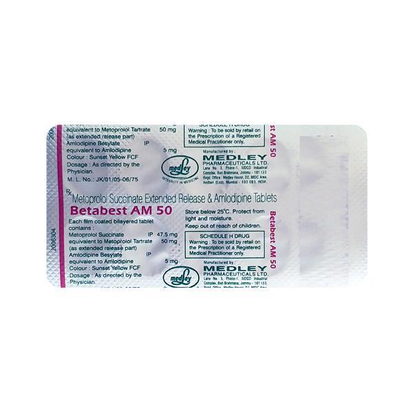 Betabest AM 50mg Tablet 10'S