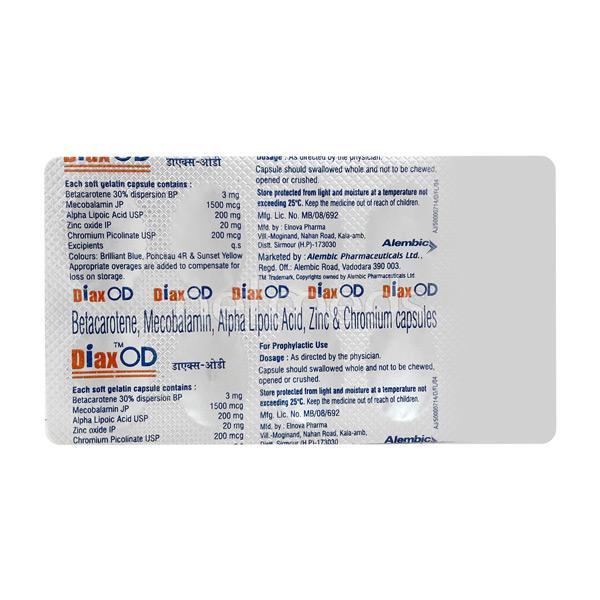 Diax OD Capsule 10'S