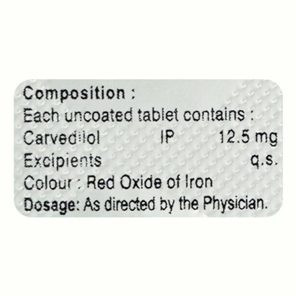 CARVEGO 12.50mg Tablet 10's