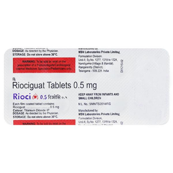 Rioci 0.5mg Tablet 10'S