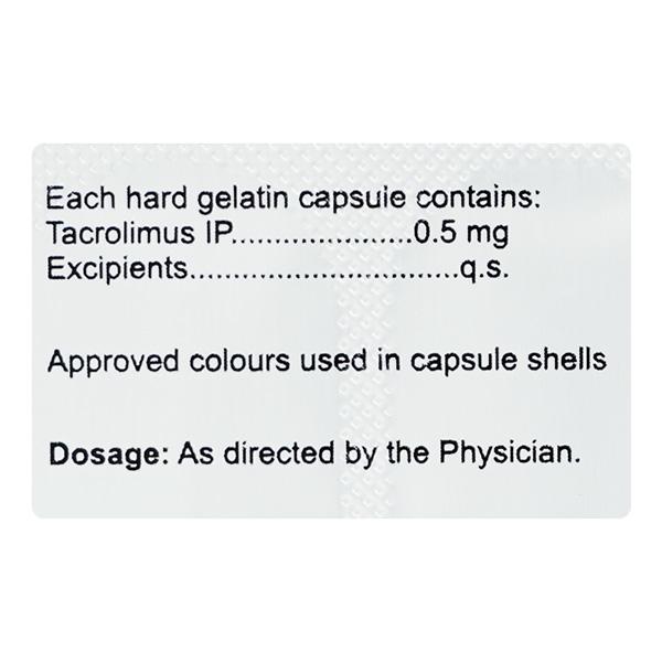 TACROCORD 0.5mg Capsule 10's