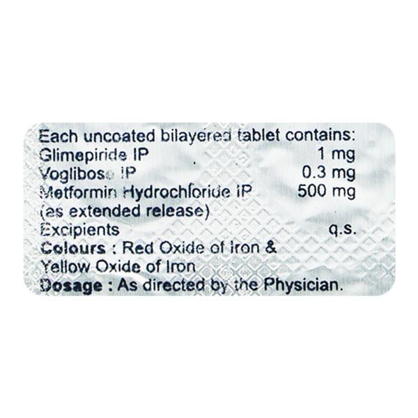 Switglim MV 1/500/0.3mg Tablet 10'S