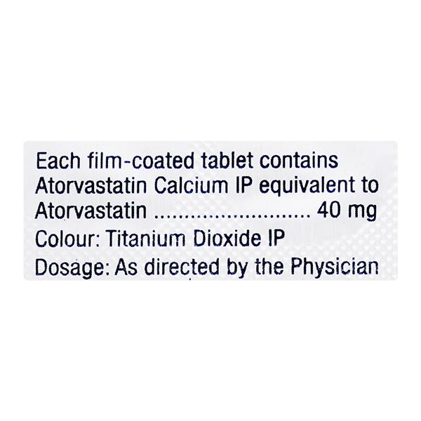 Lipvas 40mg Tablet 10'S