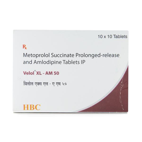 Velol XL AM 50mg Tablet 10'S