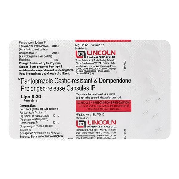 Lipa D 30Mg Capsule 10's