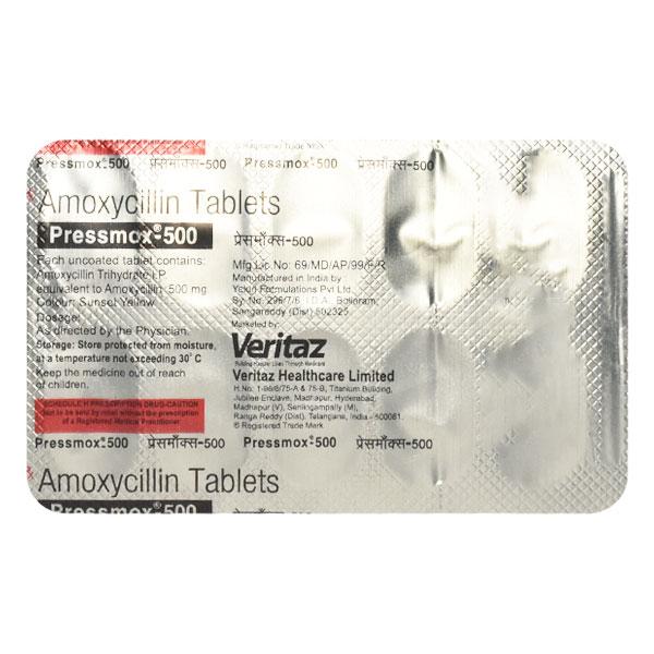 Pressmox 500mg Tablet 10'S
