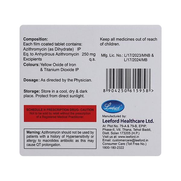 AZIFORD 250 Tablet 10's
