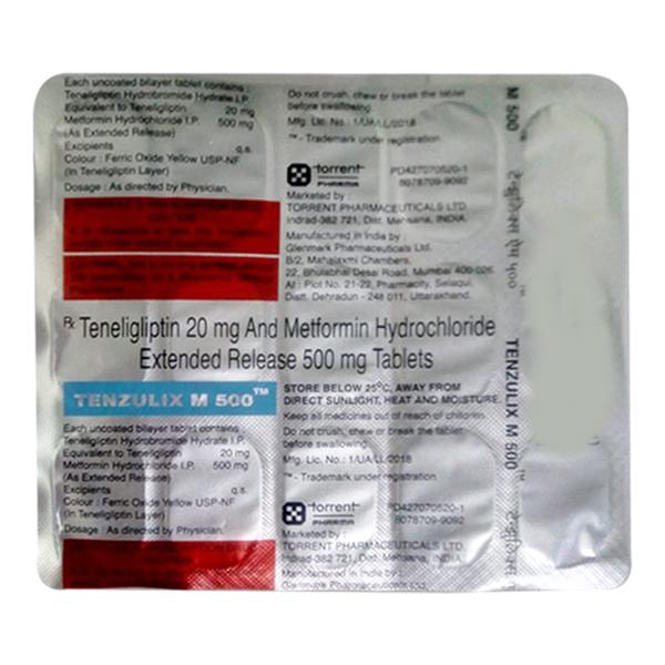 TENZULIX M 500 Tablet 15's