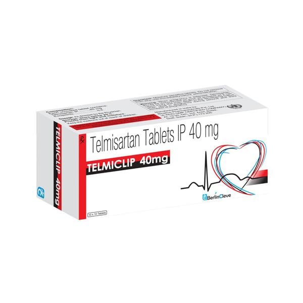 TELMICLIP 40mg Tablet 10's