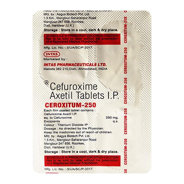 Ceroxitum 250mg Tablet 4'S