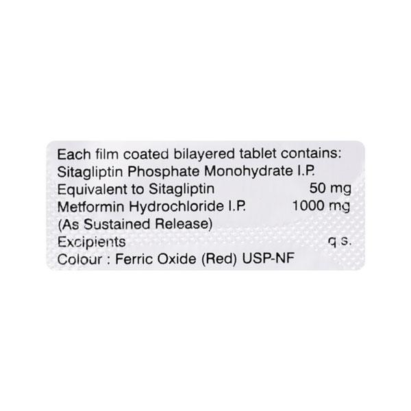 SITAGLYN M 50/1000 Tablet 10's