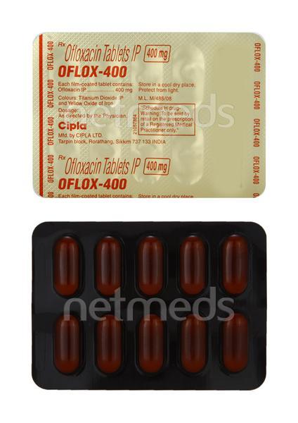 Oflox 400mg Tablet 10'S