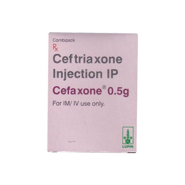 CEFAXONE 0.5g Combipack Injection 1's