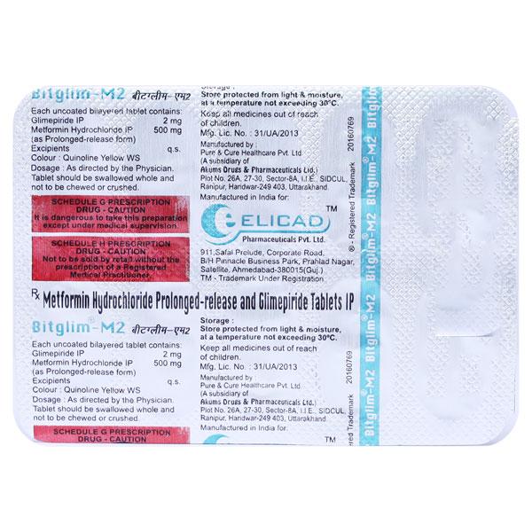 BITGLIM M 2 Tablet 10's