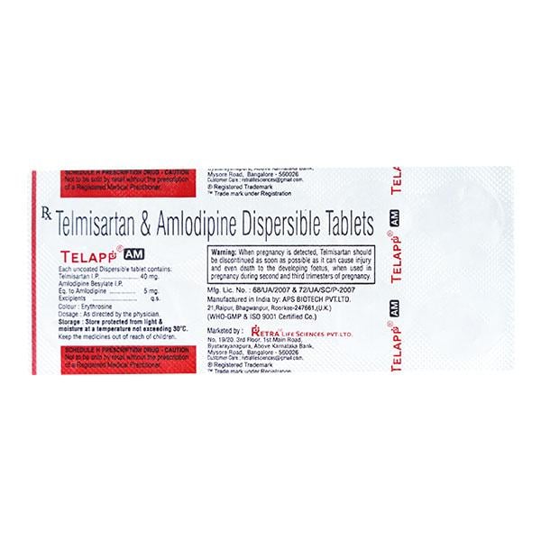 TELAPP AM Tablet 10's