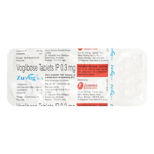 Zuvog 0.3mg Tablet 10'S