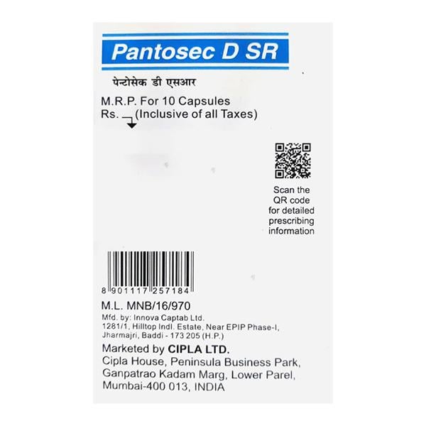 PANTOSEC D SR Capsule 10's