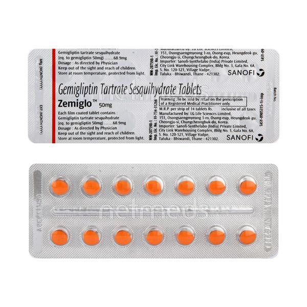 Zemiglo 50mg Tablet 14'S