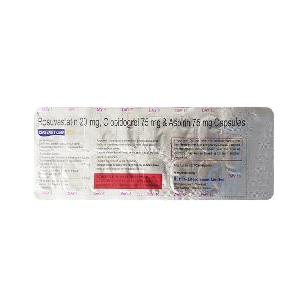 CREVAST GOLD 20mg Capsule 15's