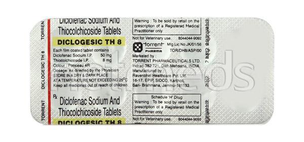 Diclogesic TH 8mg Tablet 10'S
