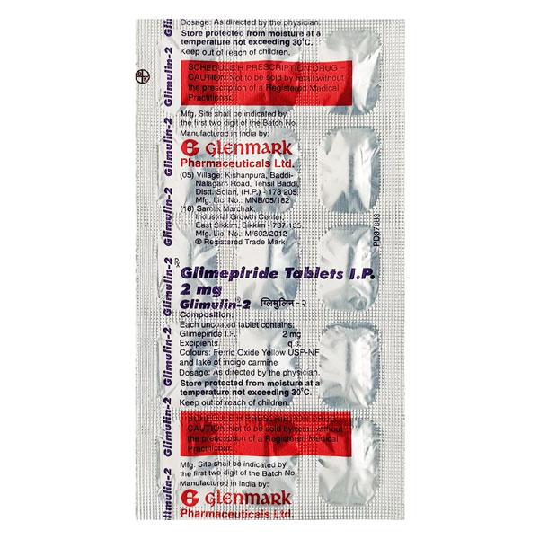 Glimulin 2mg Tablet 15'S