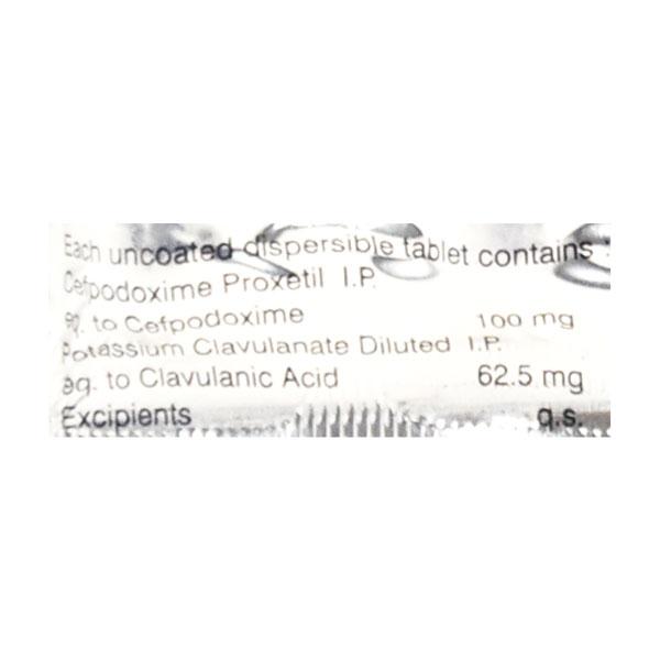 Cefoclav DT 100/62.5mg Tablet 10'S