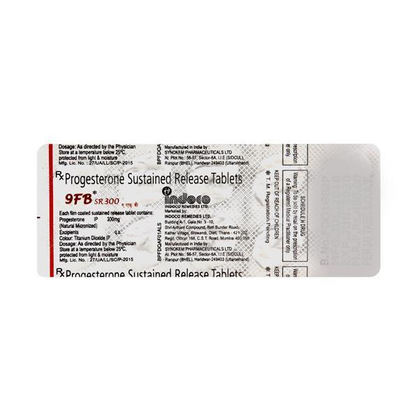 9 FB SR 300mg Tablet 10'S - Global Surgicals