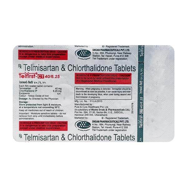 TELFIRST CT 40/6.25mg Tablet 15's