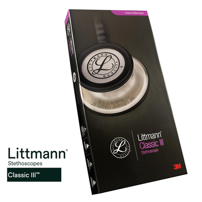 3M Littmann Classic III Monitoring Stethoscope, Copper-Finish Chestpiece, Chocolate Tube, 27 inch, 5809