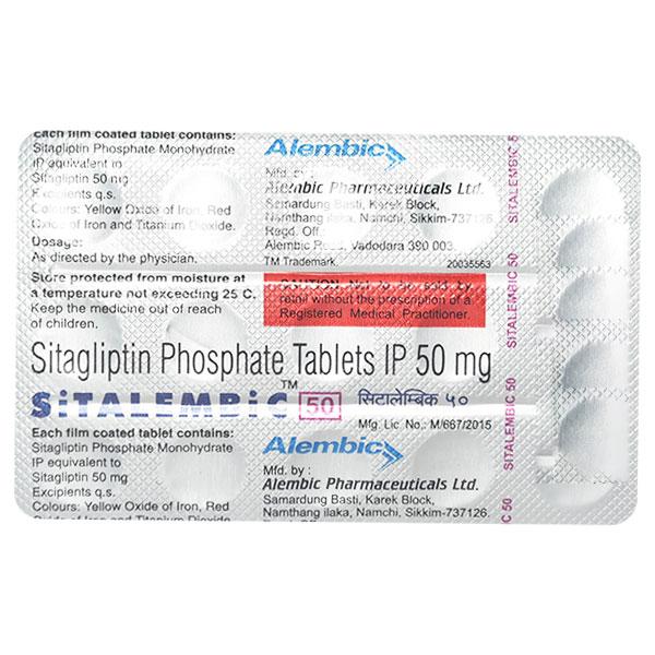 SITALEMBIC 50 Tablet 15's