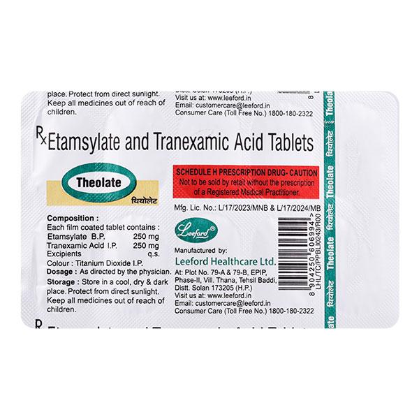 Theolate Tablet 10'S