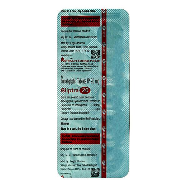 GLIPTRA 20mg Tablet 10's