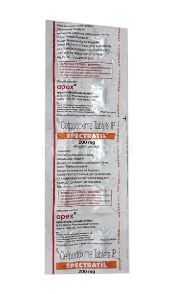 Spectratil 200mg Tablet 10'S
