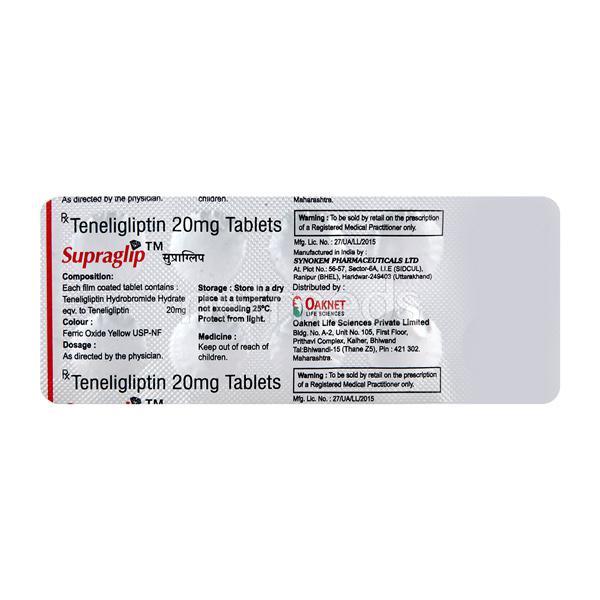 Supraglip 20mg Tablet 10'S