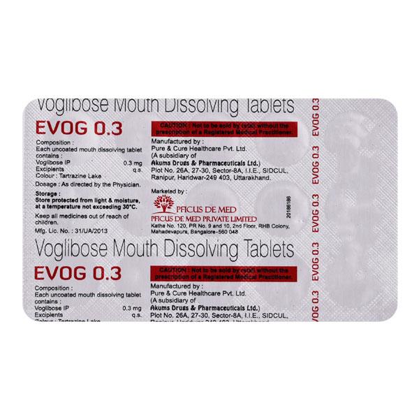 EVOG 0.3 MOUTH DISSOLVING Tablet 15's