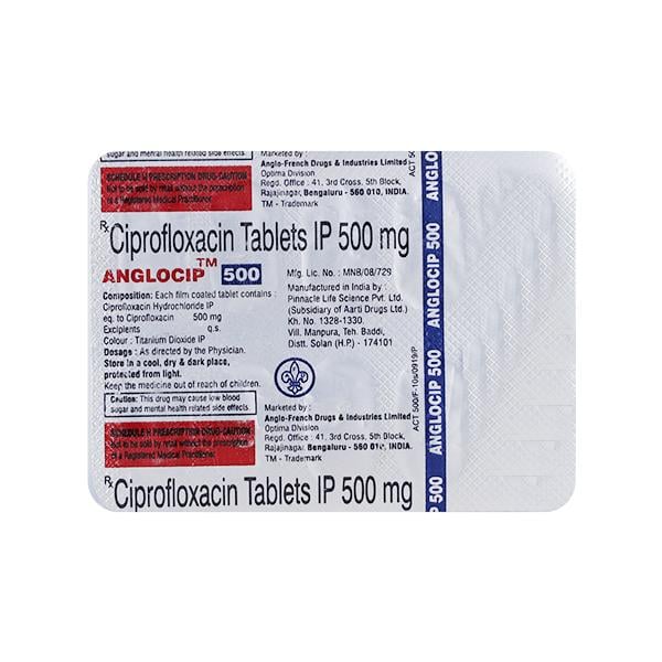 Anglocip 500mg Tablet 10'S