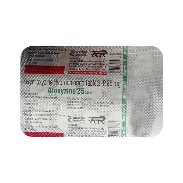 ATOXYZINE 25 Tablet 15's