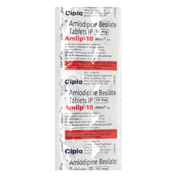 Amlip 10mg Tablet 10'S