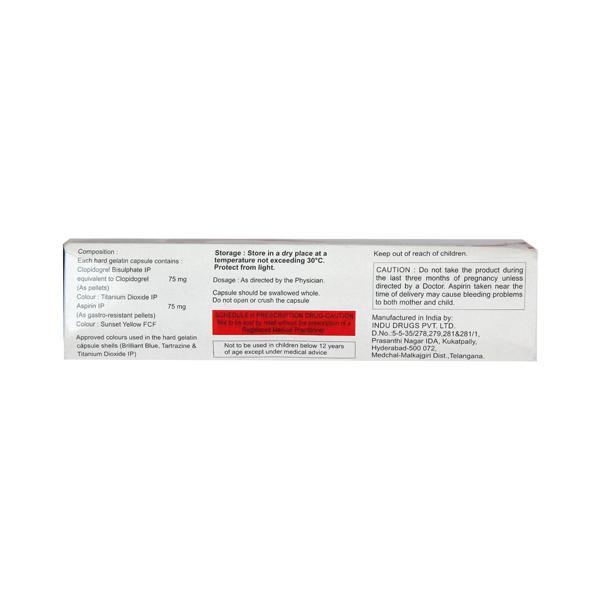 Clopikind AS 75mg Capsule 10'S
