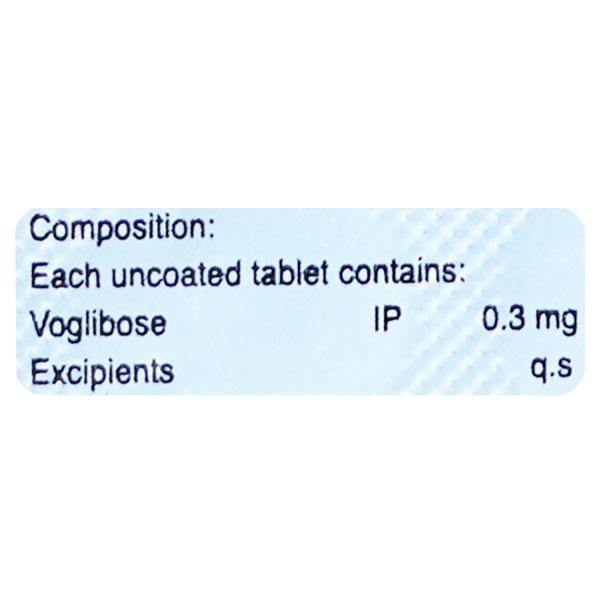 VOGLIMIT 0.3mg Tablet 10's