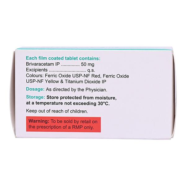 BRIVEPSY 50 Tablet 10's